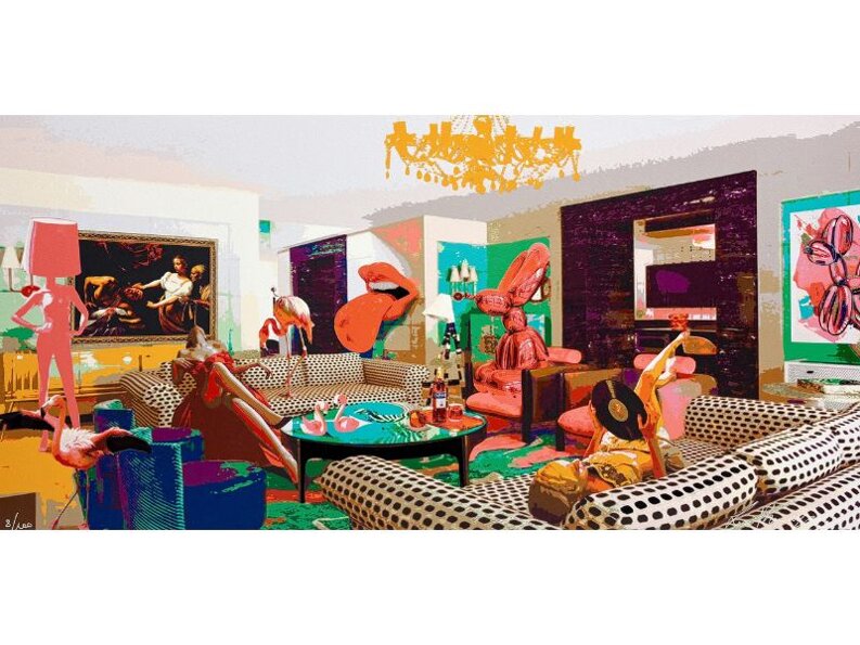 “don’t lose your head” serigrafia cm. 100×50 la rouge.jpeg